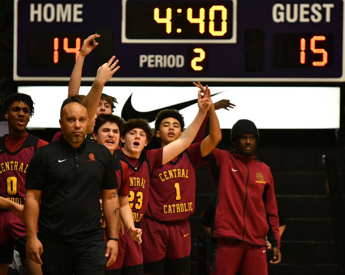 West Linn Central Catholic 6A Oregon boys basketball quarterfinal Taylor Balkom 37
